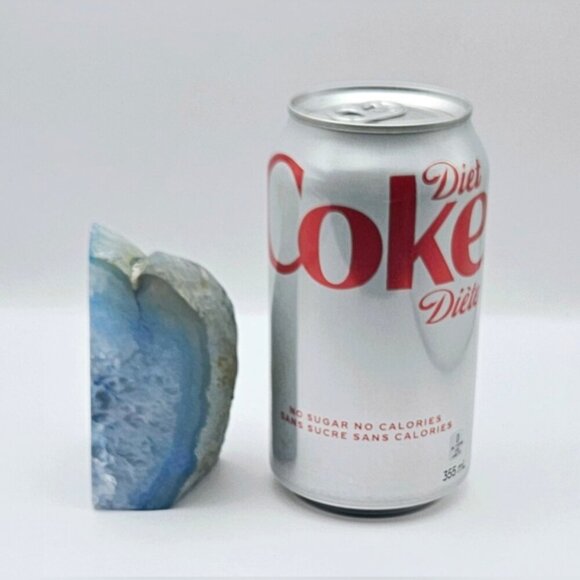 Blue Agate Silver Edge Microcrystalline Quartz - Picture 7 of 7